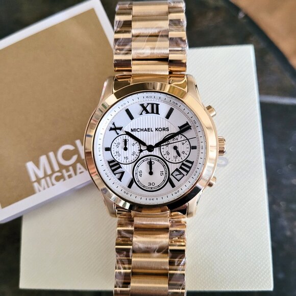 Michael Kors Women's MK5916 Cooper Chronograph Gold Watch - Picture 1 of 6